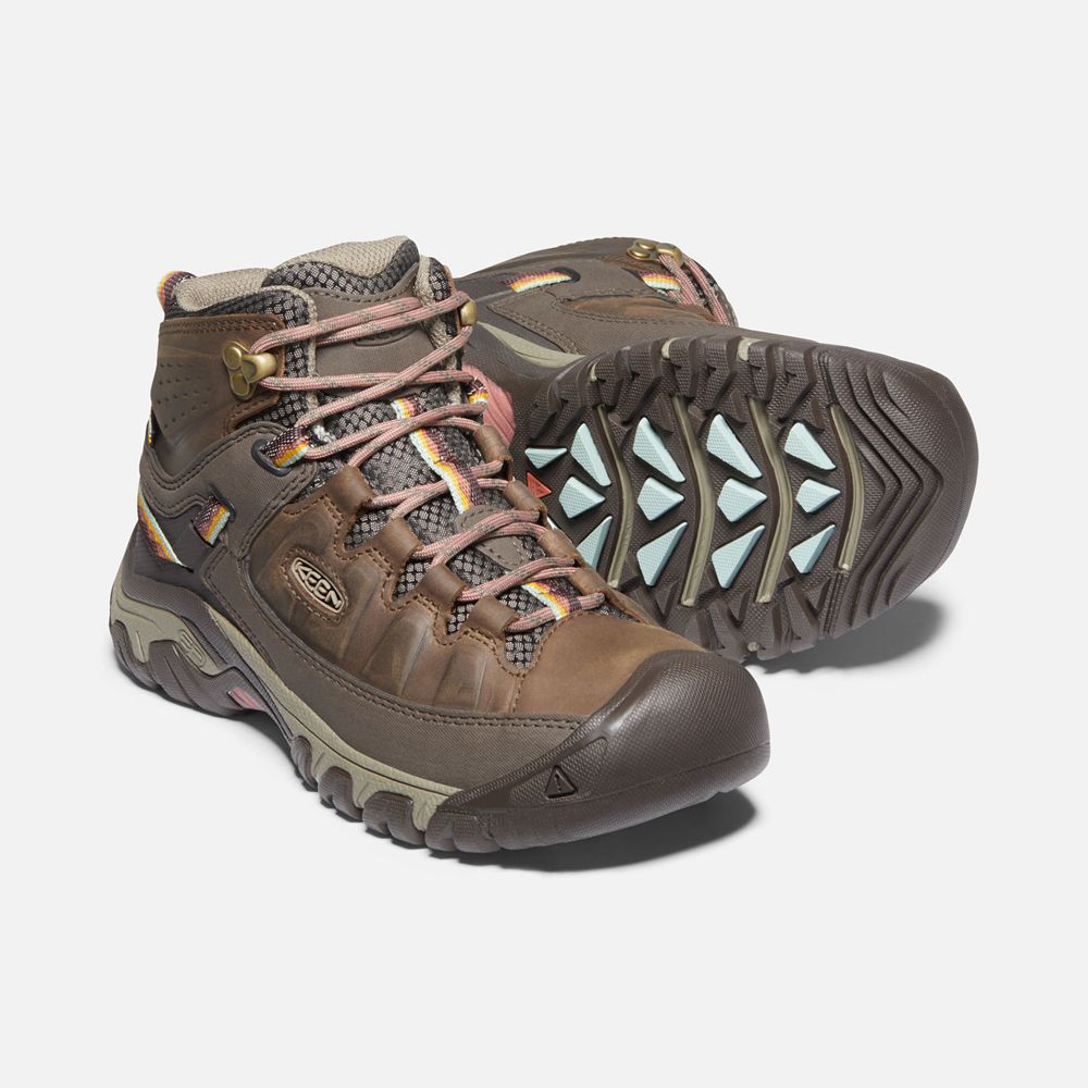 Botas de Seguridad Keen Mexico Marrom - Mujer Targhee Iii Waterproof Mid - ZC4816523